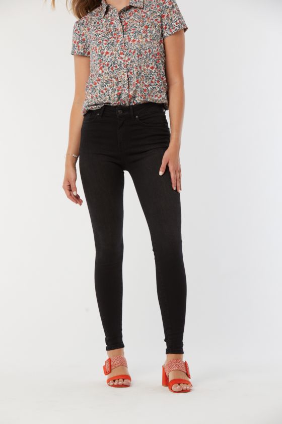 Lee Cooper Jean LC115 Black Skinny L32