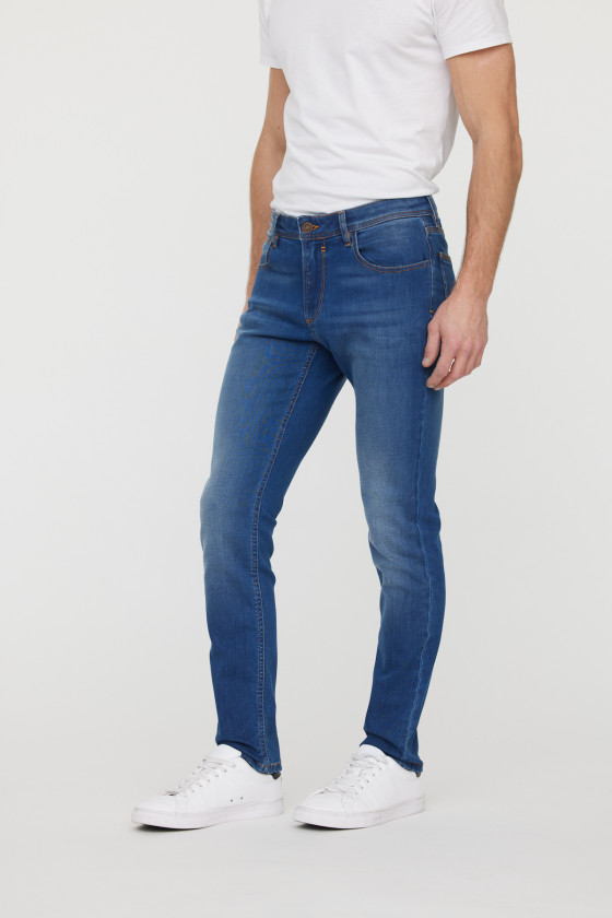 Lee Cooper Jean LC128 Medium Blue Dirty