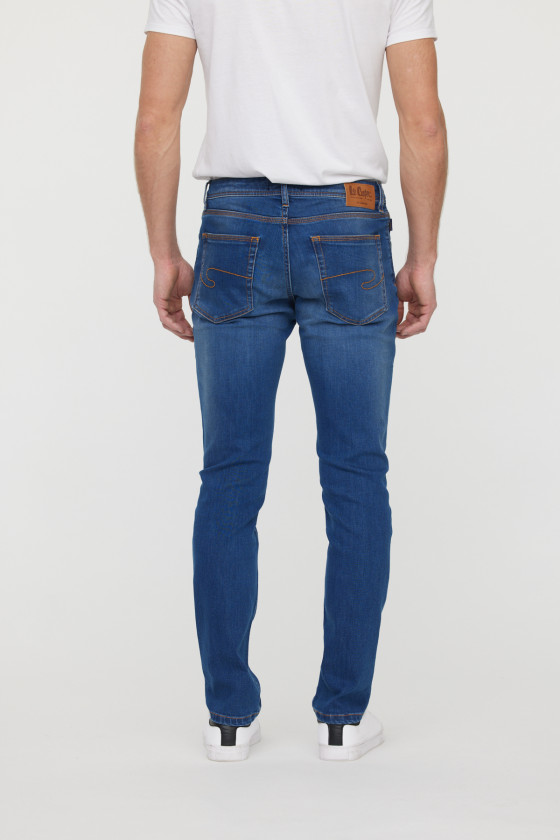 Lee Cooper Jean LC128 Medium Blue Dirty