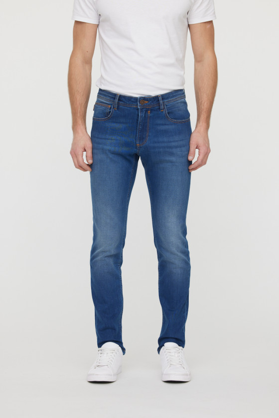 lee cooper Jean LC128 Medium Blue Dirty