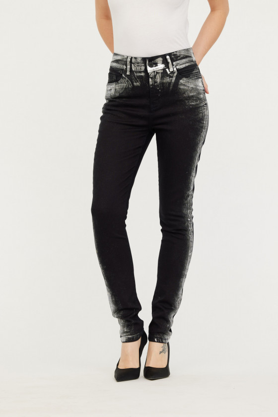 Lee Cooper Jean LC135 Silver Foild