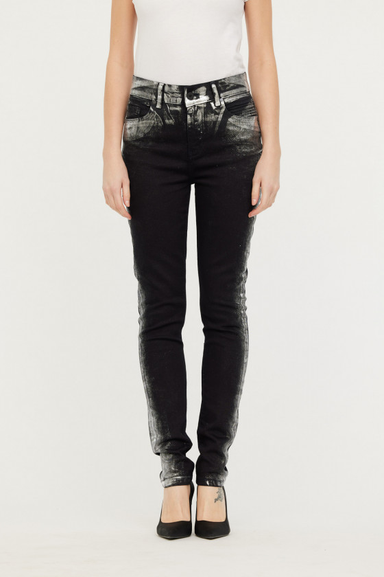 lee cooper Jean LC135 Silver Foild