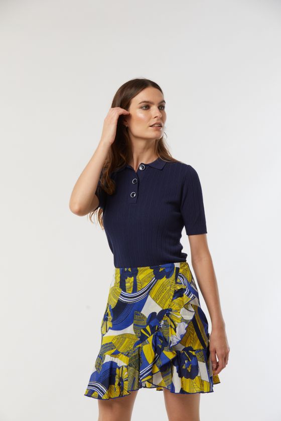 Lee Cooper Jupe PINA Jaune Fluo