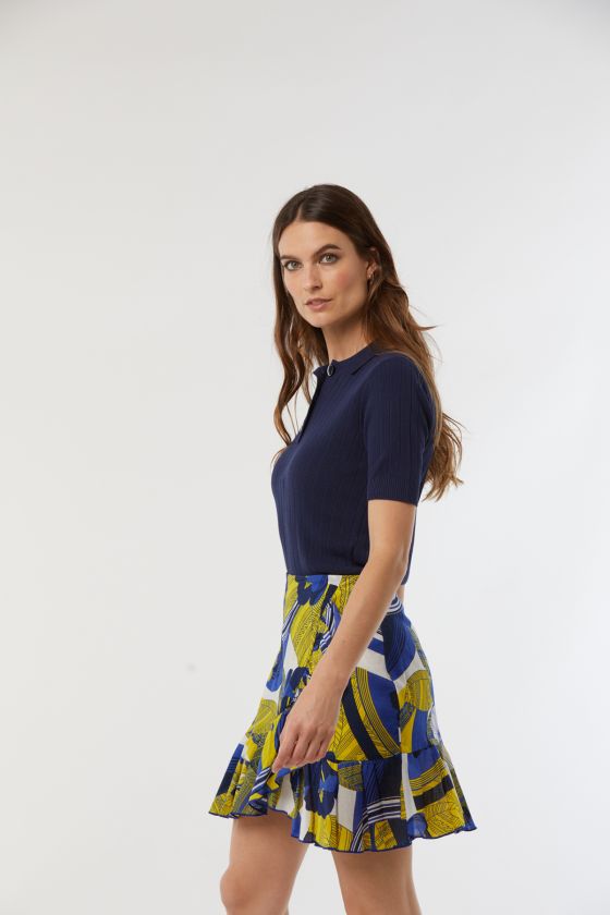 Lee Cooper Jupe PINA Jaune Fluo