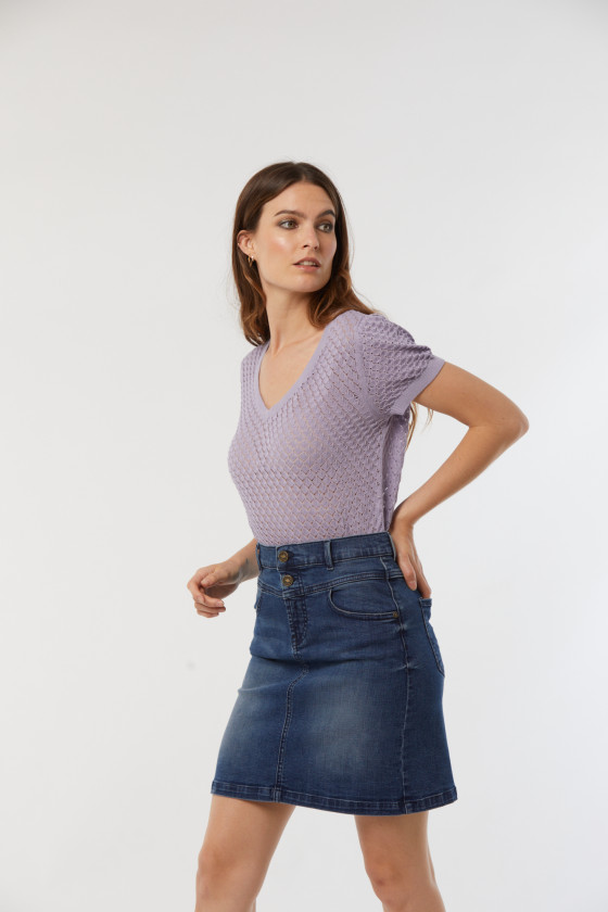 Lee Cooper Jupe POKA Medium Blue Brushed