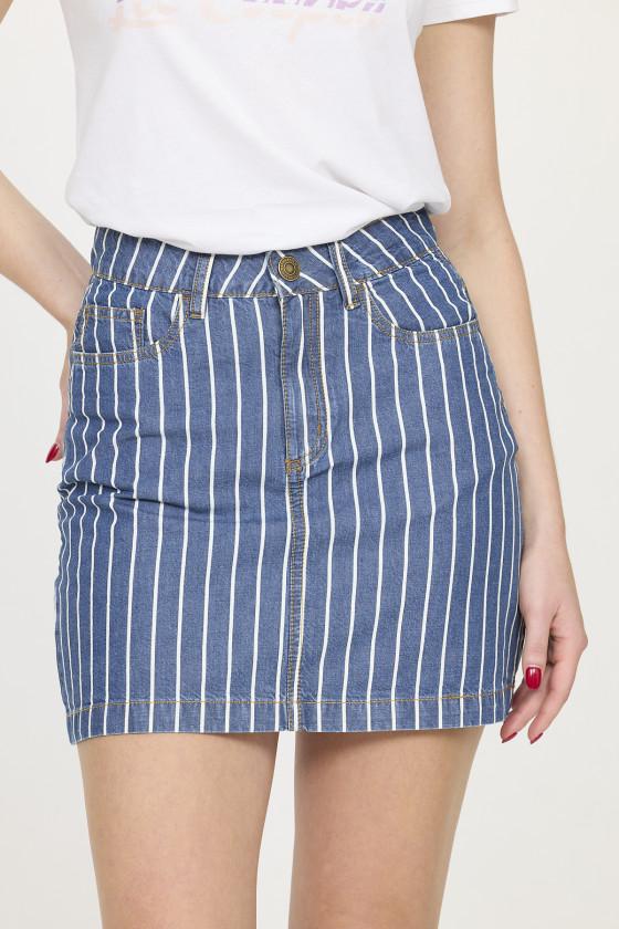 Lee Cooper Jupe POUKI Medium Blue Stripes