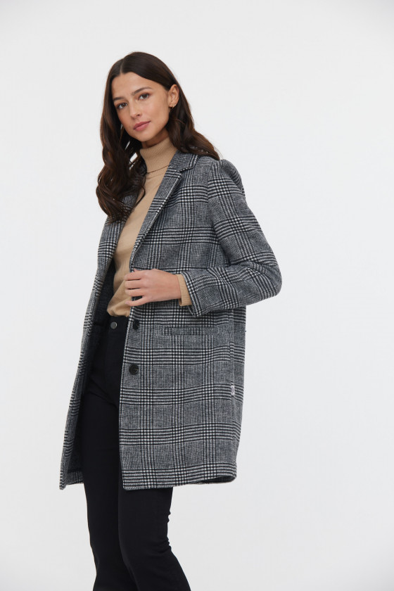 Lee Cooper Manteau FIDA Noir / Blanc