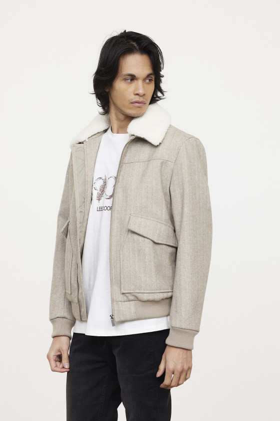 Lee Cooper Manteau FREID Argile Beige