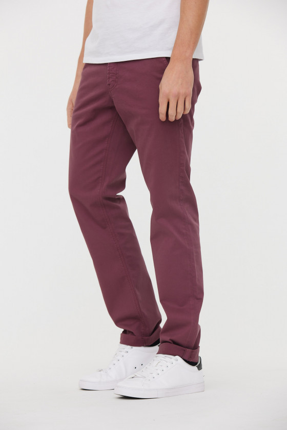 Lee Cooper Pantalon Chino GALANT Lie De Vin L34