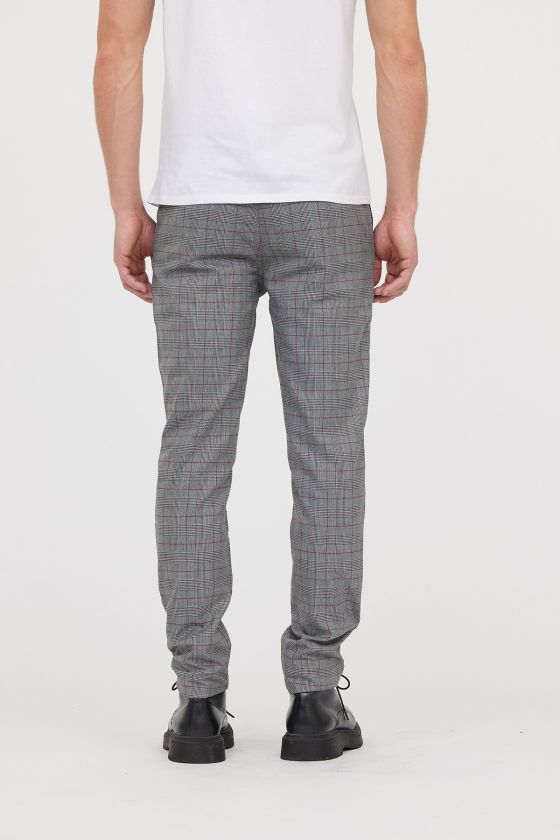 Lee Cooper Pantalon Chino NEILS Gris / Bordeaux L32