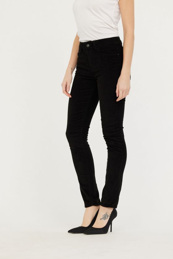 Lee Cooper Pantalon Femme LC135 L32 Pure Noir