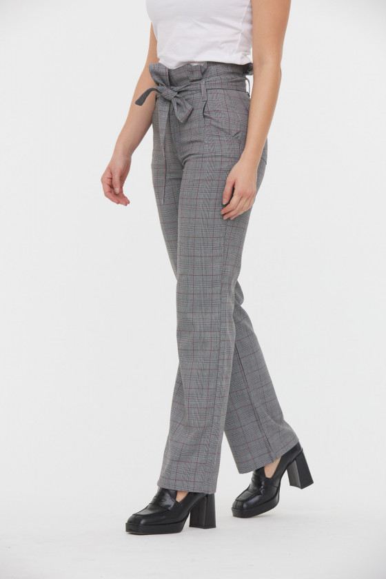 Lee Cooper Pantalon GINA Gris / Bordeaux L34