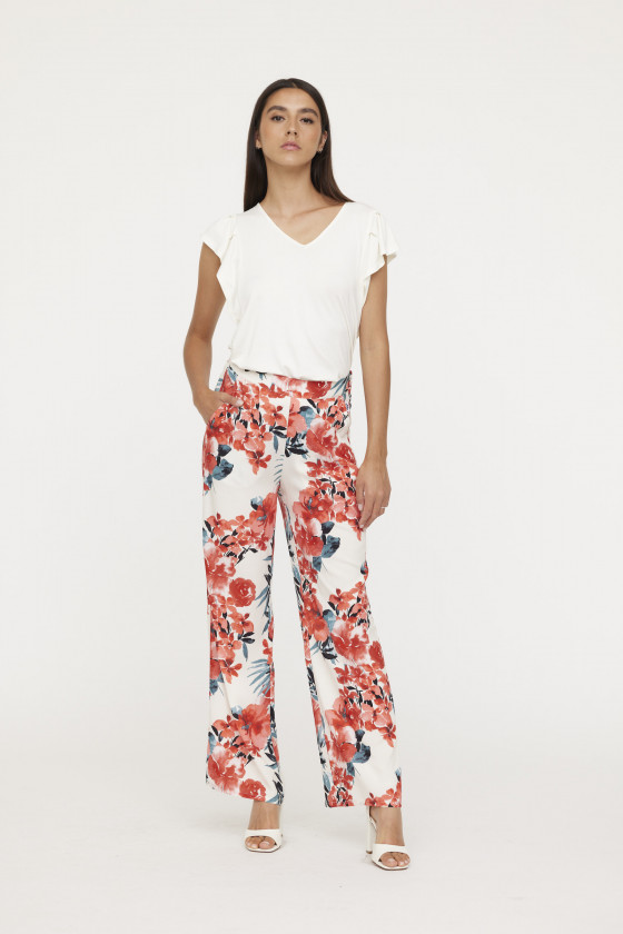 lee cooper Pantalon GINA Ivory AOP Flower