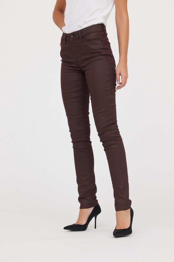 Lee Cooper Pantalon Jana Bordeaux Coatted