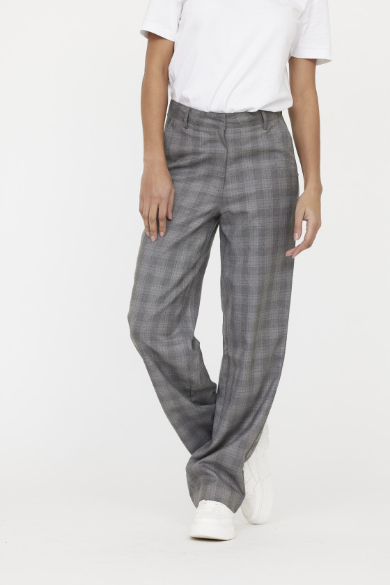 Lee Cooper Pantalon JANIS Carreau Light Grey
