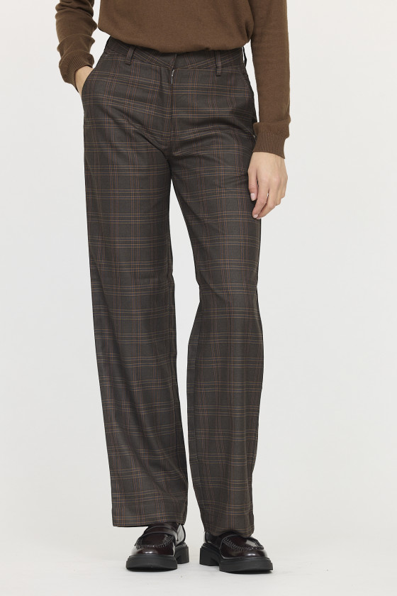 lee cooper Pantalon JANIS check Dark brown