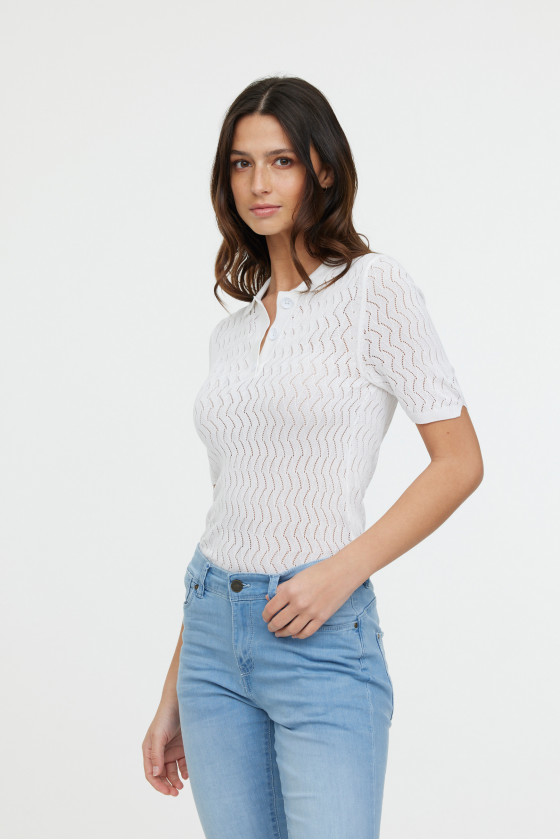 Lee Cooper Polo BAHIA MC Optic White