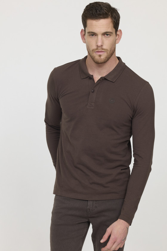 Lee Cooper Polo BAKO ML Brown