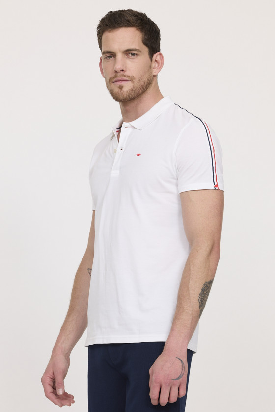Lee Cooper Polo BASSY Blanc