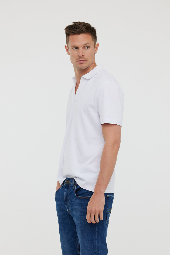 Lee Cooper Polo BAYO MC Optic White