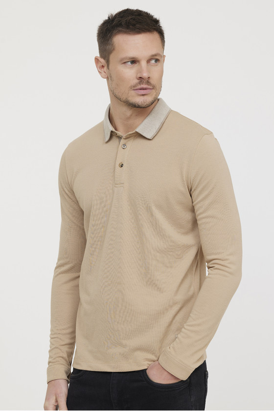 lee cooper Polo BIGNO Argile Beige