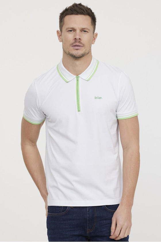 Lee Cooper Polo BIRO Blanc