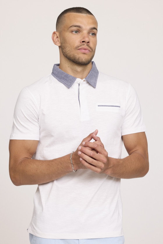 Lee Cooper Polo BRAY Blanc