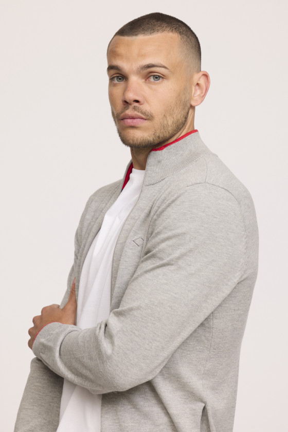 Lee Cooper Pull CLAES Gris Chiné