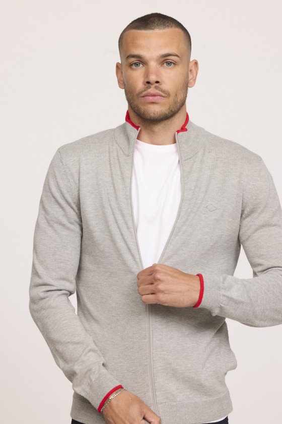 Lee Cooper Pull CLAES Gris Chiné