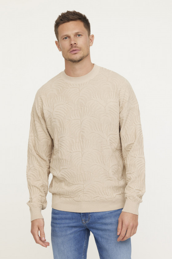 lee cooper Pull CLAVIZ Argile Beige