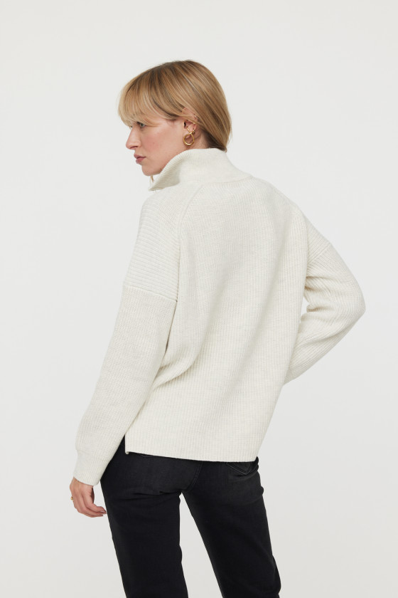 Lee Cooper Pull Col Camioneur Chasia Ivory