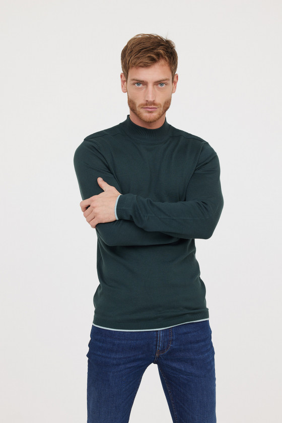 Lee Cooper Pull COLEO Vert Profond