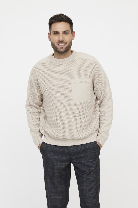 lee cooper Pull CORALO Argile Beige