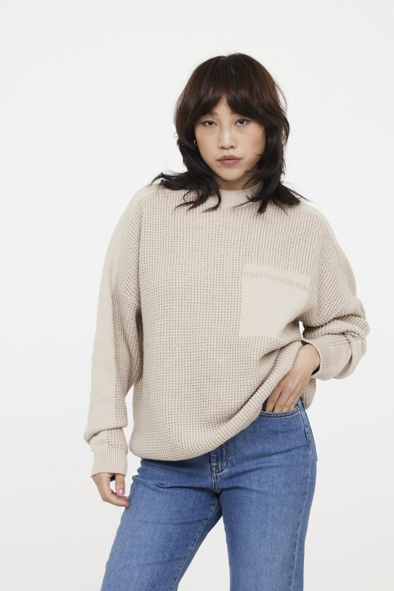 lee cooper Pull CORALO Argile Beige