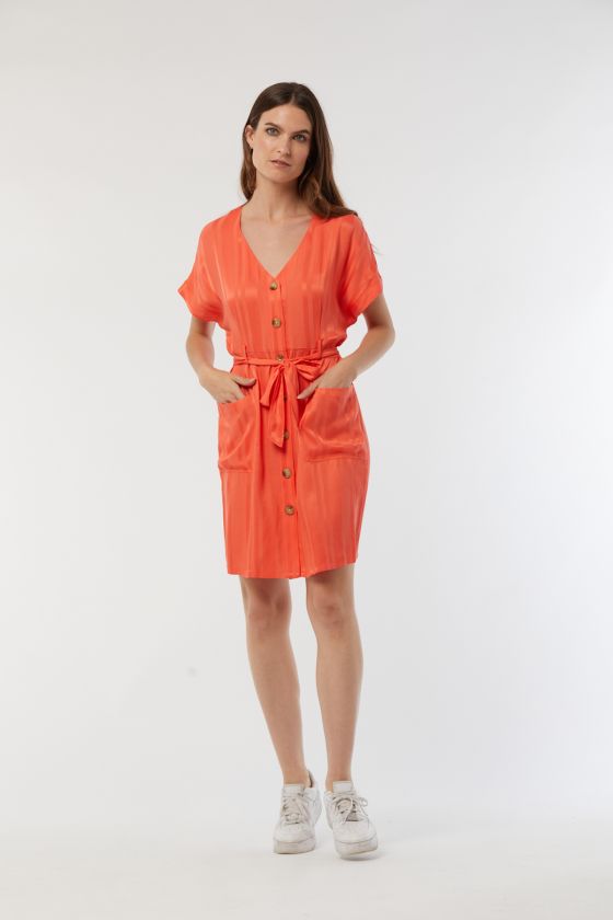 Lee Cooper Robe LUZIA Acide Orange