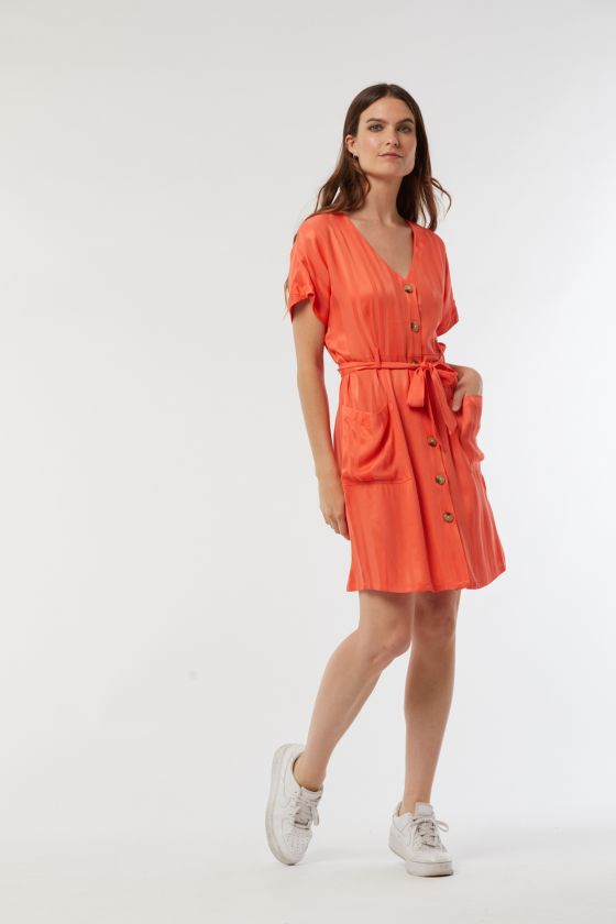 Lee Cooper Robe LUZIA Acide Orange