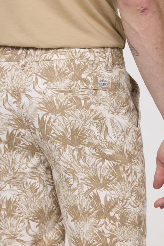 Lee Cooper Short NARO AOP Palmier Marron