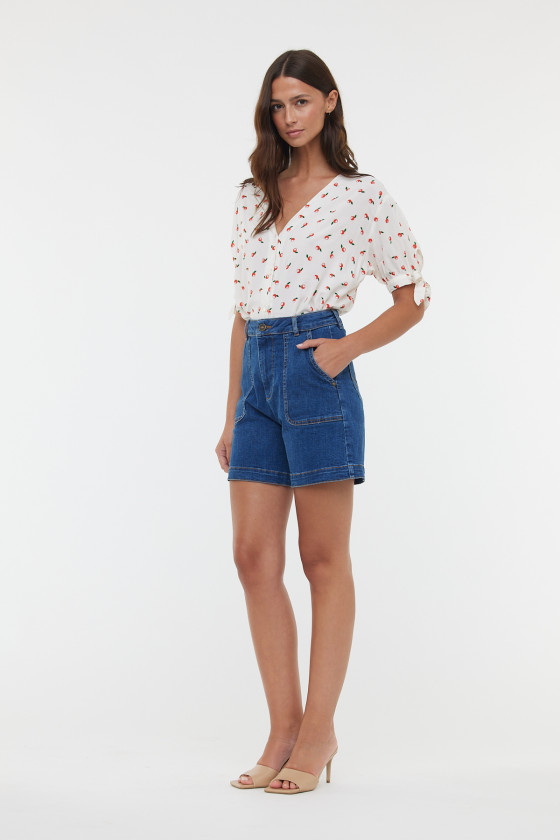 Lee Cooper Short NOKE Medium Blue Stoned