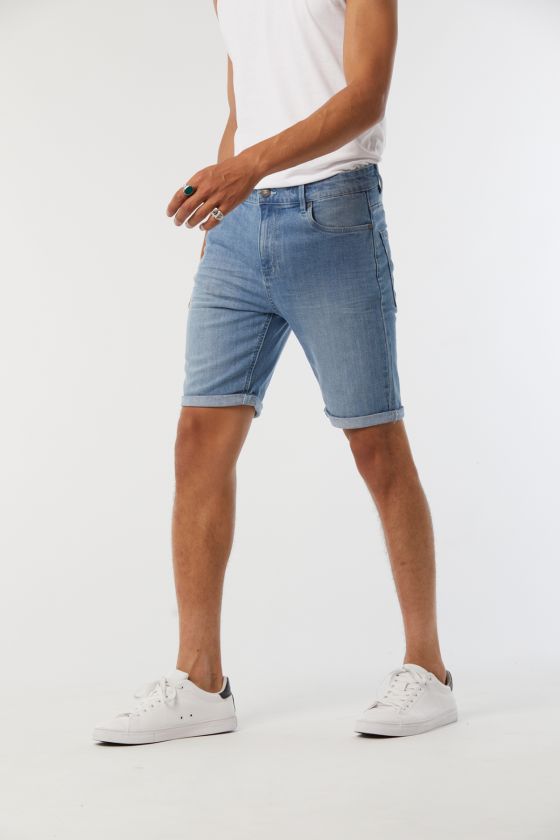Lee Cooper Shorts NANOT Light Medium Blue Brushed
