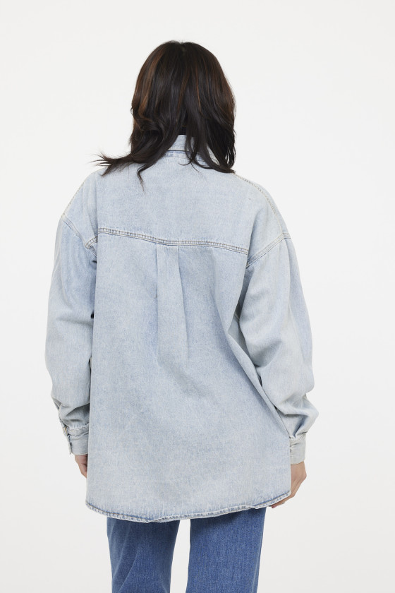 Lee Cooper Surchemise DELPHINA Blue Bleached