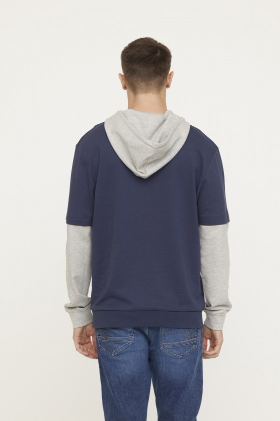 Lee Cooper Sweatshirt EDIMO Navy/Gris Chiné