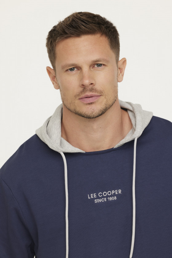 Lee Cooper Sweatshirt EDIMO Navy/Gris Chiné