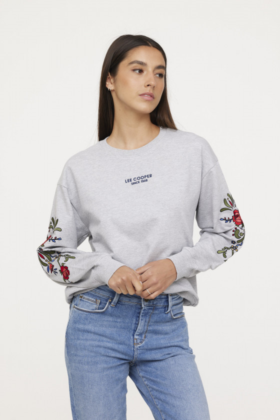 lee cooper Sweatshirt ELIDA Gris chiné