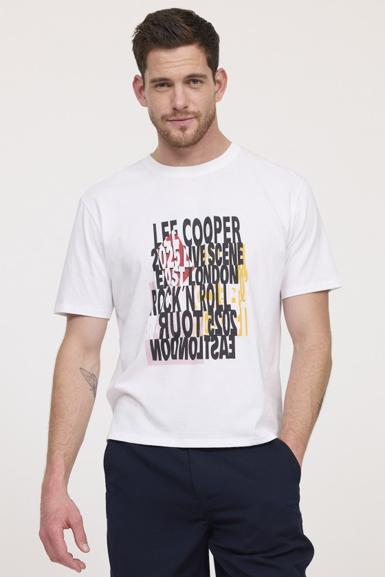 lee cooper T-shirt ACERA Blanc