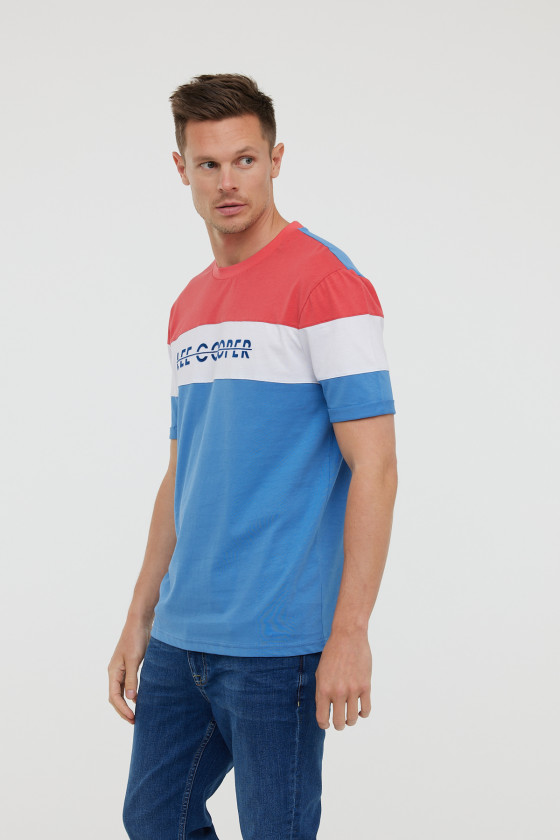 Lee Cooper T-shirt ACHO MC Celadon Blue
