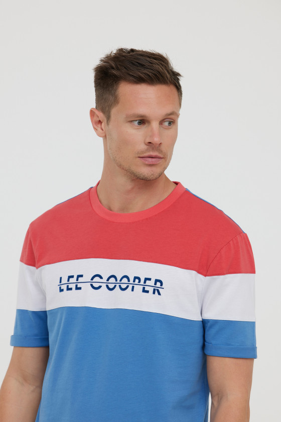 Lee Cooper T-shirt ACHO MC Celadon Blue