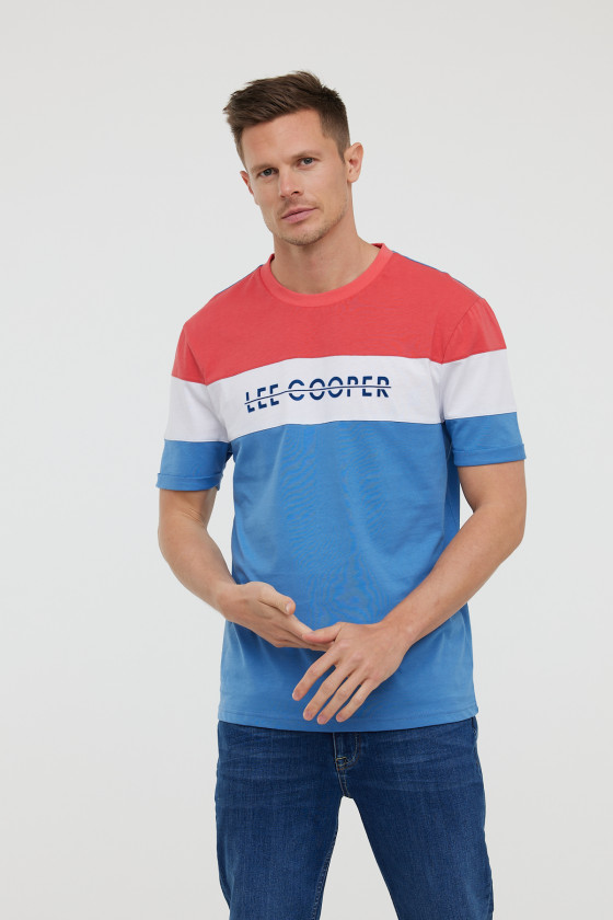 lee cooper T-shirt ACHO MC Celadon blue