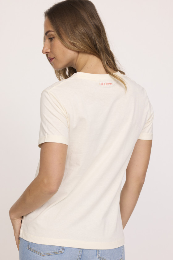 Lee Cooper T-shirt ACOBA Ivoire