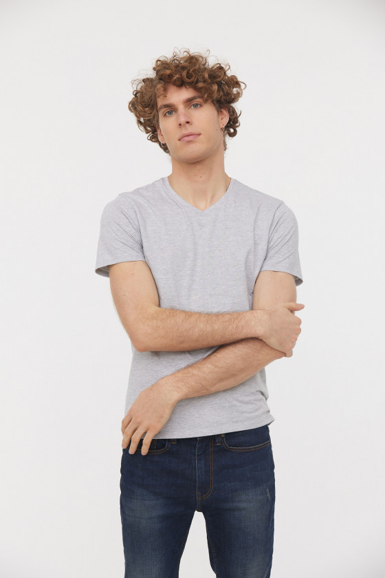 Lee Cooper T-Shirt AJESSY Gris Chine
