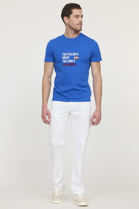 Lee Cooper T-shirt ALEKO Bleu Roi
